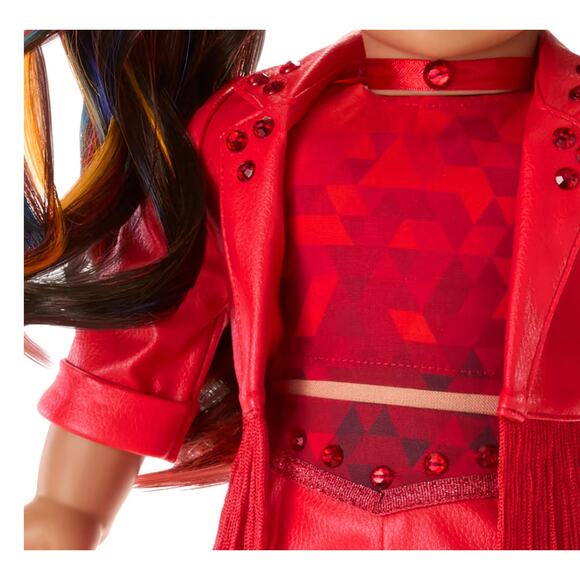 NEW American Girl July BIRTHSTONE CHOKER Doll Necklace Remarkable Ruby Accessory - Picture 5 of 8